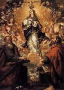 Juan de Valdes Leal Virgin of the Immaculate Conception with Sts Andrew and John the Baptist Germany oil painting artist
